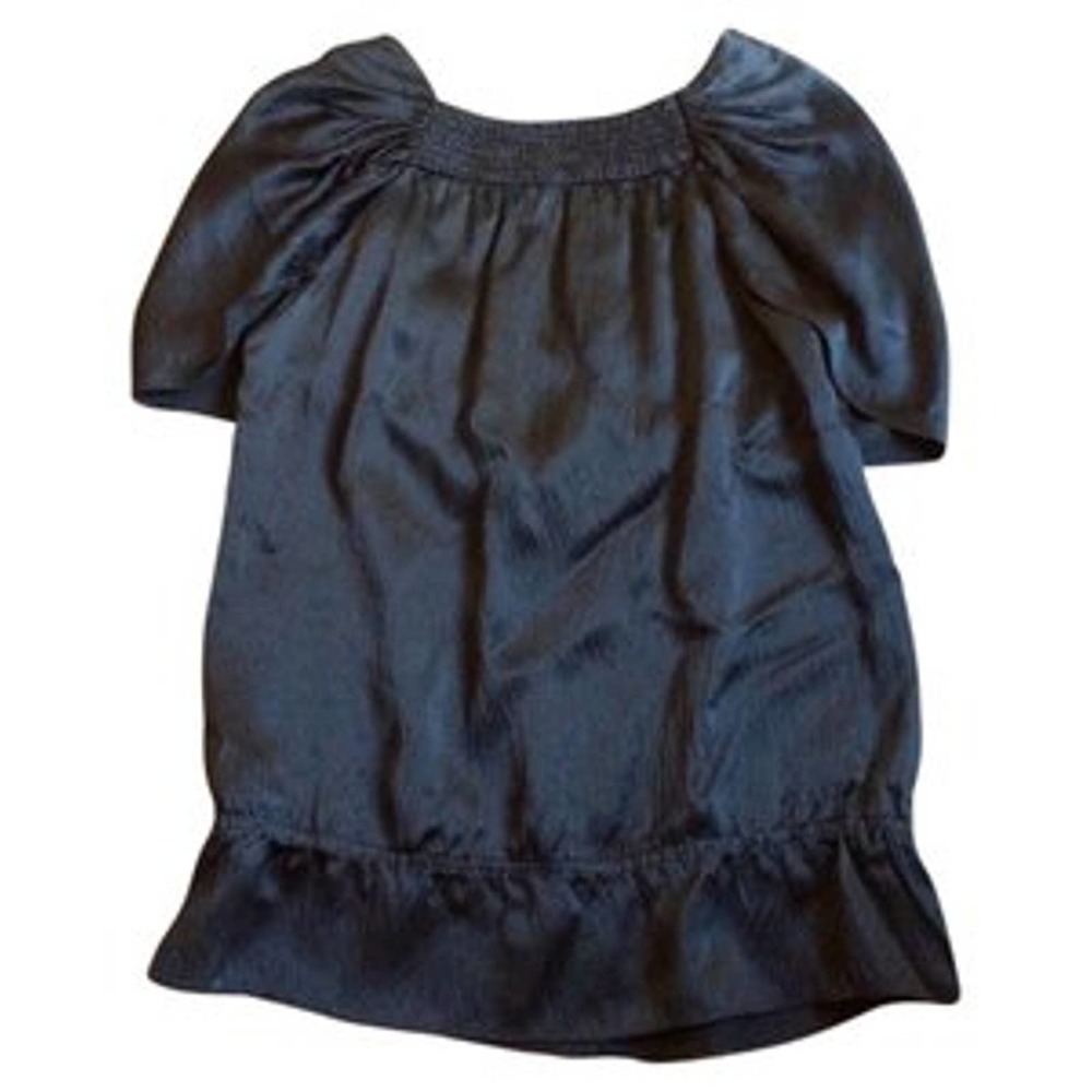 BCBG Silk low back drape top